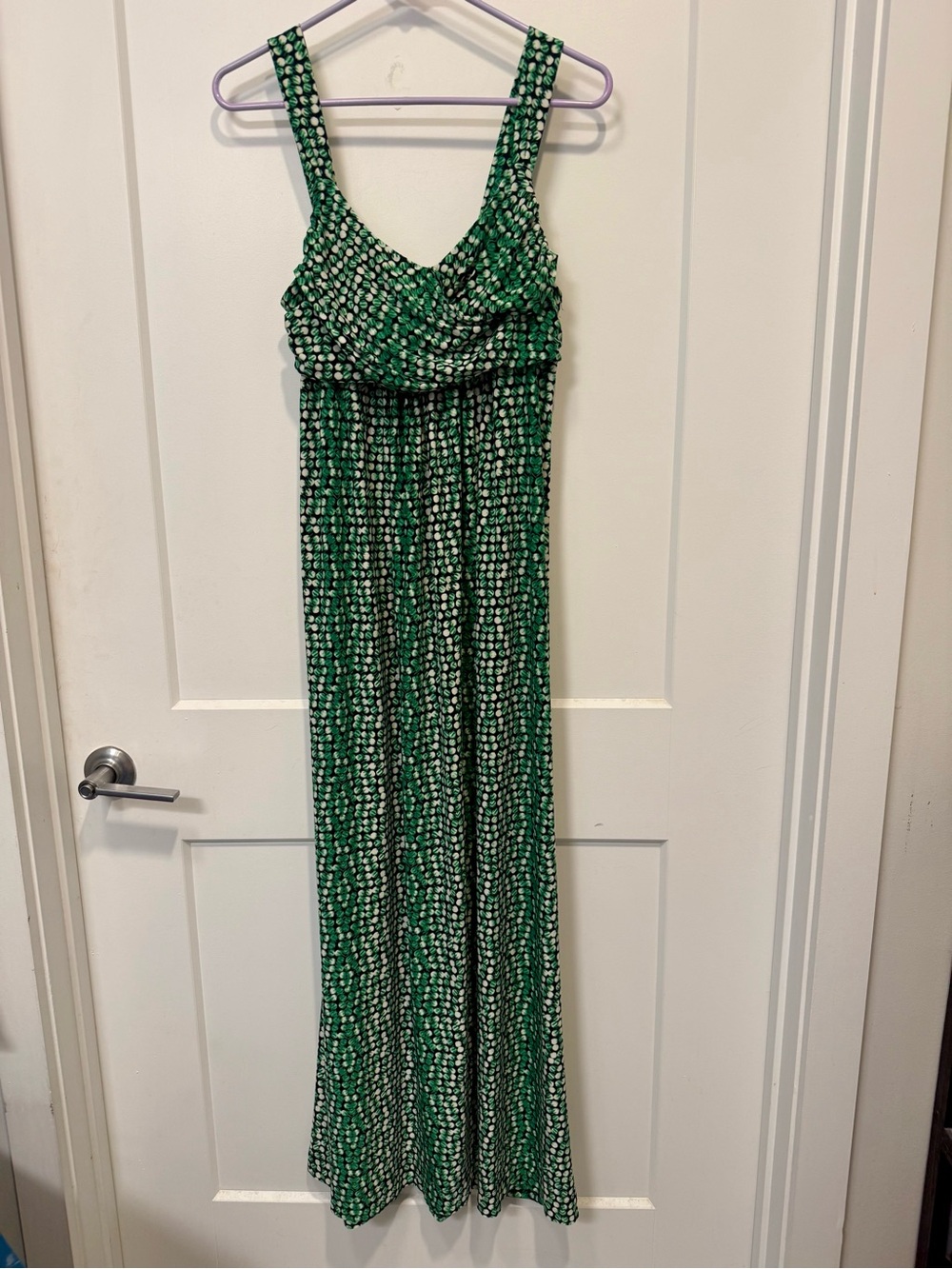Soma Green Patterned Sleeveless Maxi Dress - Women